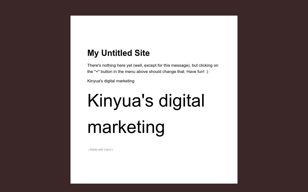 Carrd profile picture for @kinyua